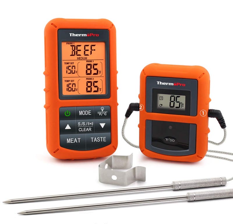 Grillaholics Wireless Digital Meat Thermometer, Grillaholics