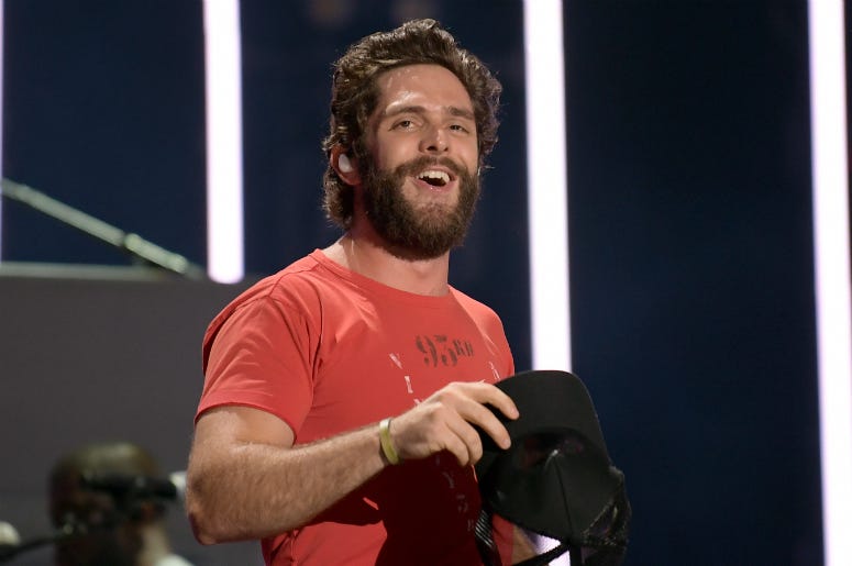 Thomas Rhett performs on stage during day 2 for the 2019 CMA Music Festival