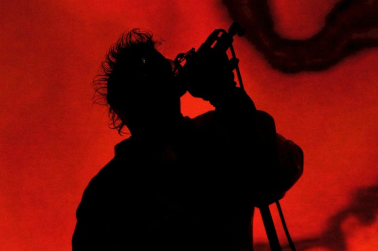 Maynard James Keenan, the lead vocalist for the progressive metal band Tool, sings at the Pensacola Civic Center