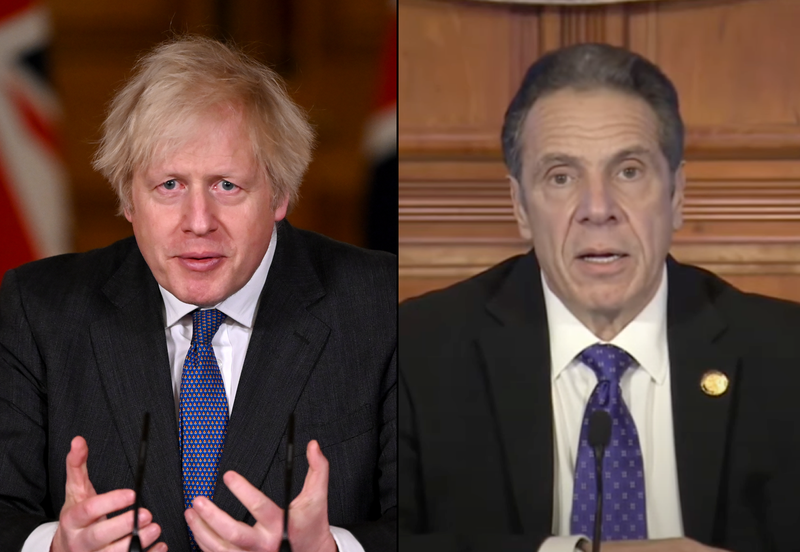 Boris Johnson Andrew Cuomo