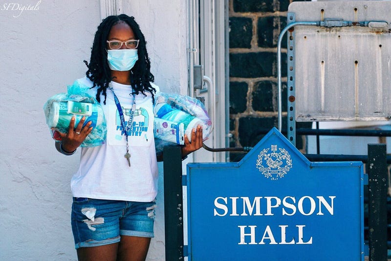 Jasmine Mays' COVID-19 kit bags