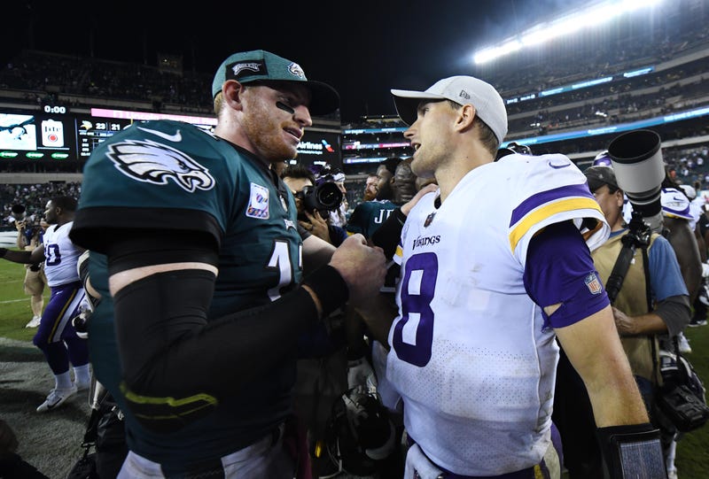 Carson Wentz (left) and Kirk Cousins (right) will meet in Week 6.