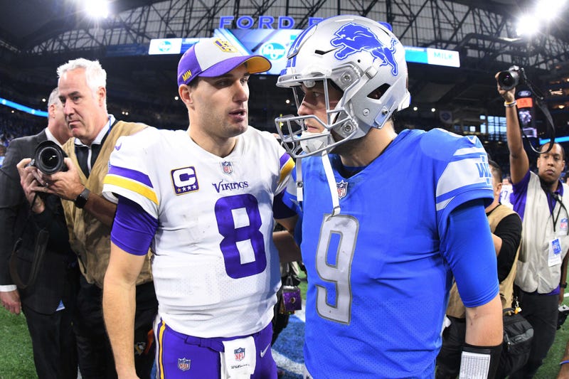 Kirk Cousins and Matthew Stafford will face off Sunday.