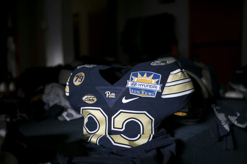 old Pitt uniform with Sun Bowl patch