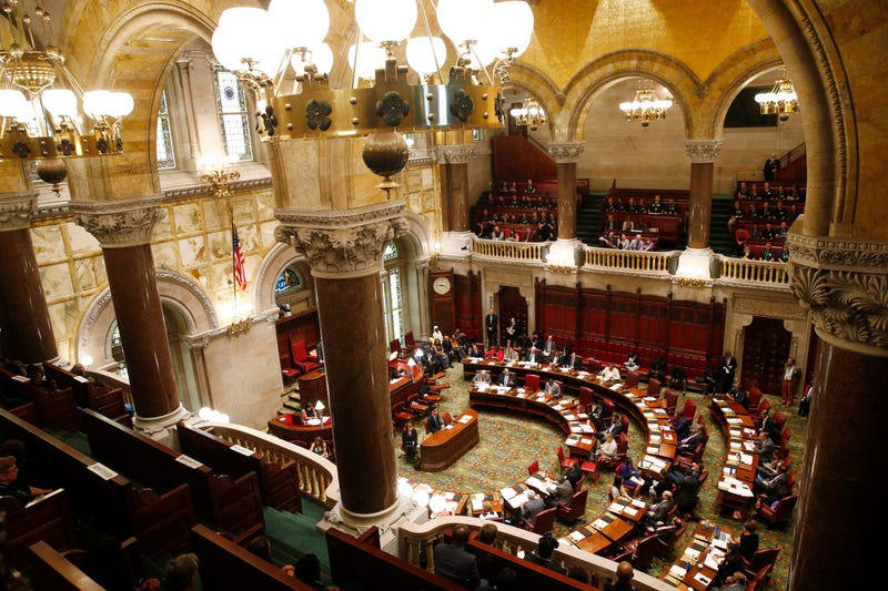 The New York State Senate Chamber in Albany