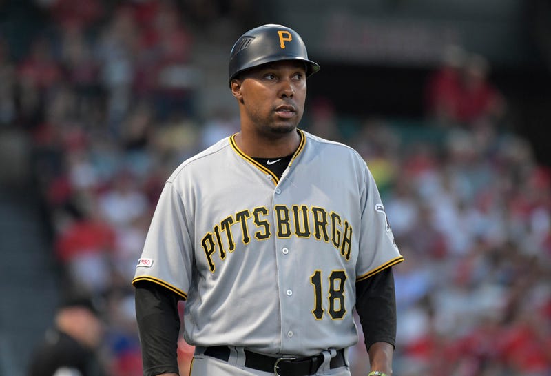 Pittsburgh Pirates first base coach Kimera Bartee (18)