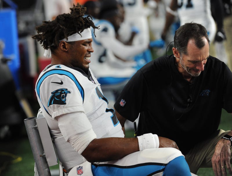 Cam Newton is dealing with a foot injury.