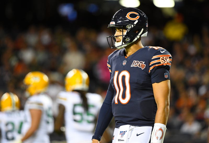 Mitchell Trubisky struggled in the Bears season-opener.