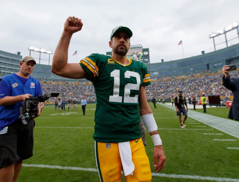 Aaron Rodgers and the Packers are 2-0.