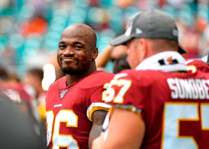 Adrian Peterson and the Redskins won their first game in Week 6.