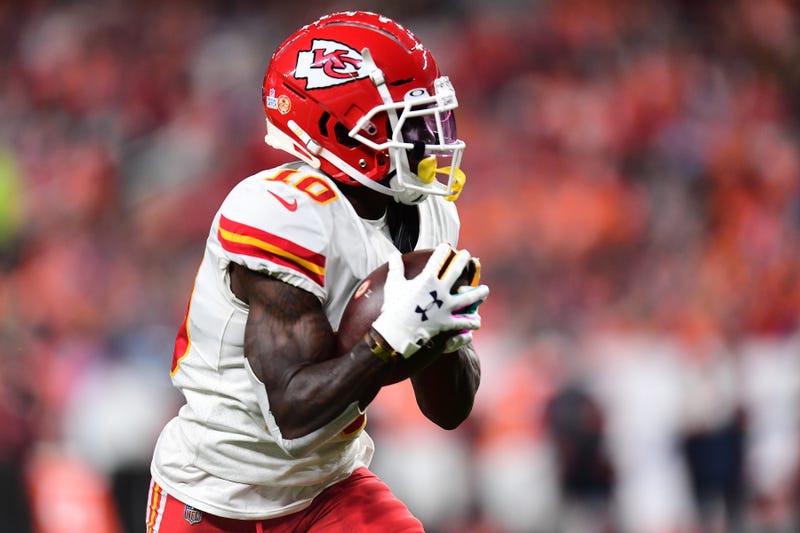 Tyreek Hill and the Chiefs will be without Patrick Mahomes indefinitely.