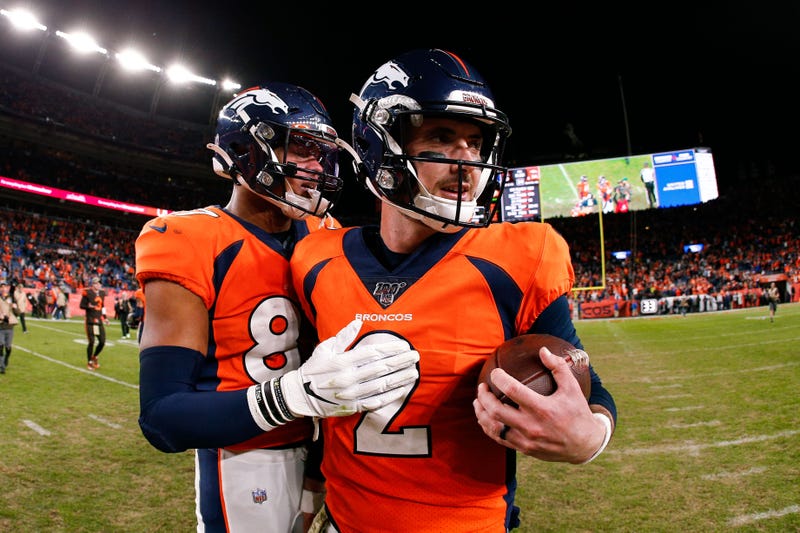 The Broncos were victorious is Brandon Allen's first start.