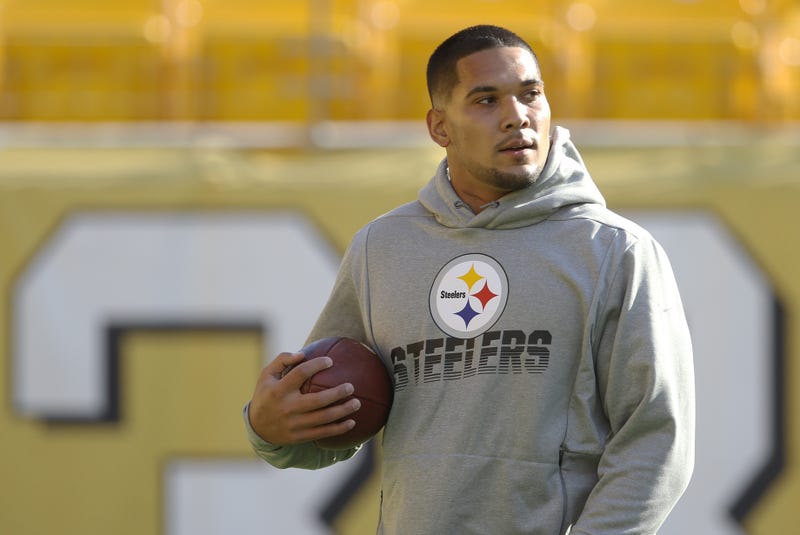 James Conner at Steelers practice