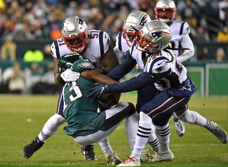 The Patriots defeated the Eagles in Week 11.