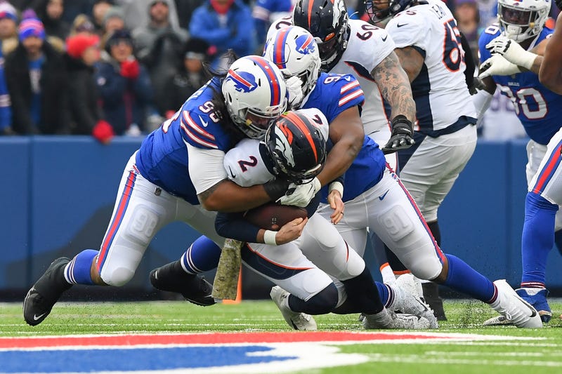 Brandon Allen and the Broncos were smothered by the Bills.
