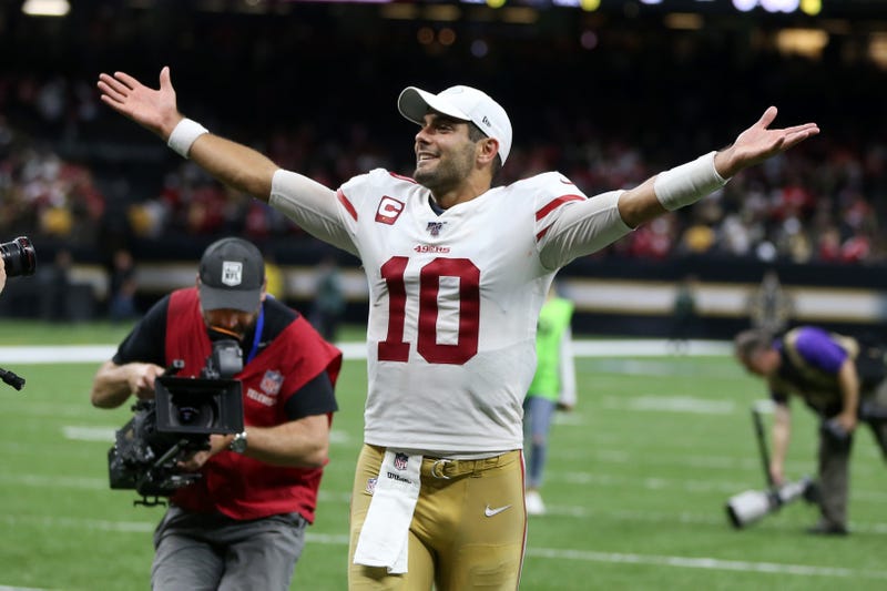 Jimmy Garoppolo led the 49ers to a win in New Orleans.