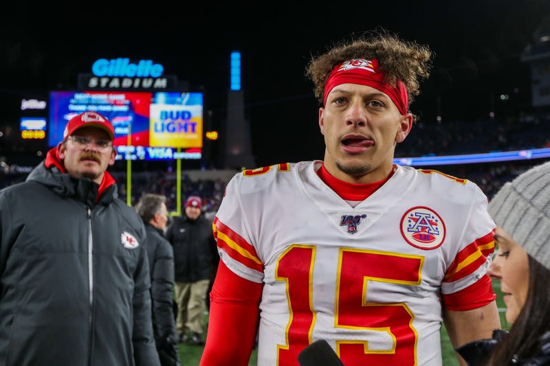 Patrick Mahomes and the Chiefs defeated the Patriots in Foxborough Sunday.