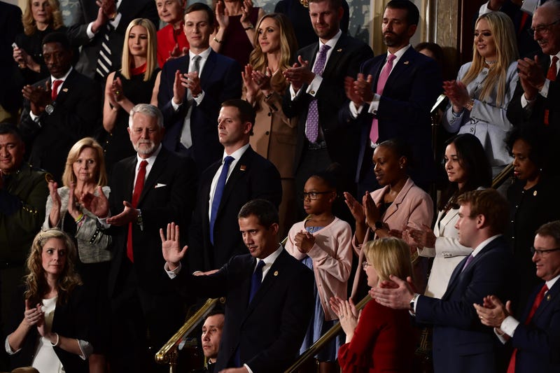 Juan Guaidó recibe ovación en el discurso del Estado de la Unión de los Estados Unidos el 4 de febrero del 2020.