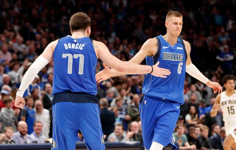 Luka Doncic and Kristaps Porzingis