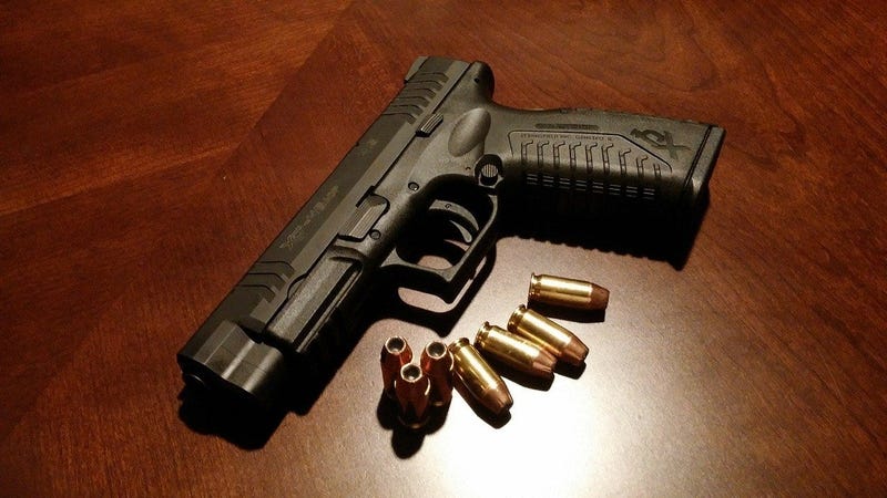 Gun with ammunition
