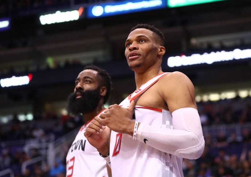 James Harden and Russell Westbrook