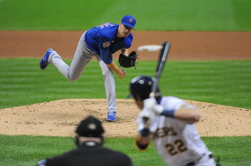 Yelich facing Kyle Hendricks