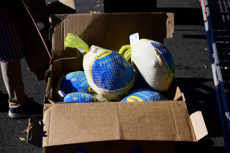 Frozen Turkeys, Cardboard Box