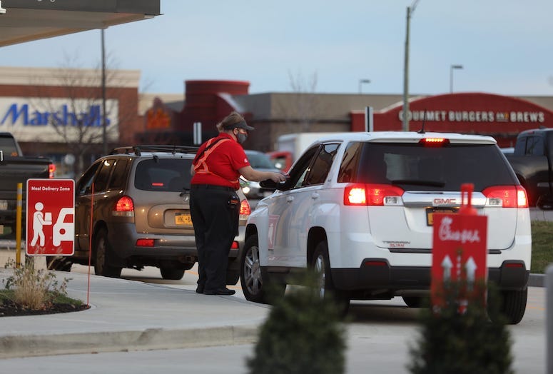 Chick-fil-A, Drive thru, Employee, 2020