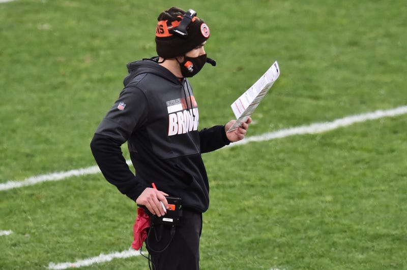 Cleveland Browns head coach Kevin Stefanski during the second half against the Pittsburgh Steelers at FirstEnergy Stadium.