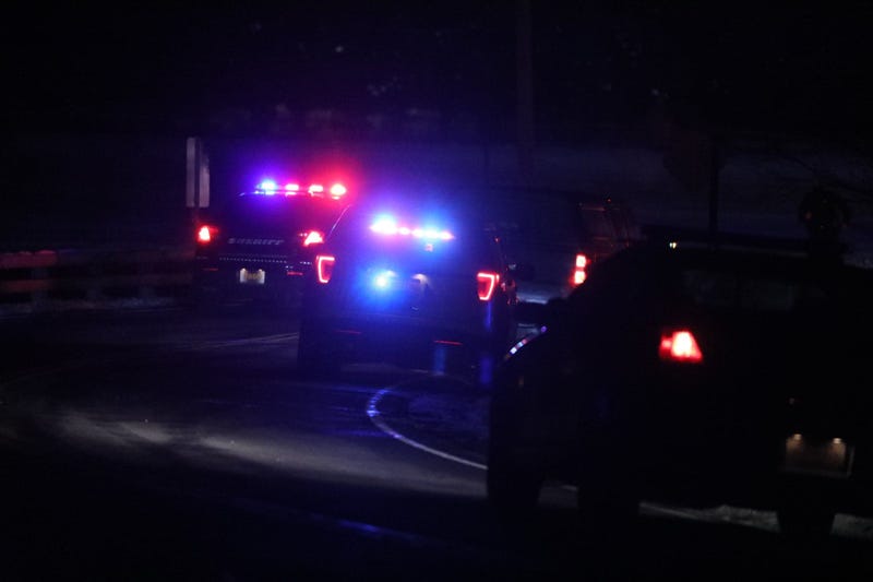 Emergency responders on the scene of a helicopter crash near West Bloomfield Road in Mendon on Wednesday, Jan. 20, 2021