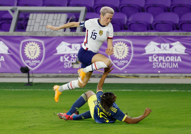 Megan Rapinoe scores again, while Dan Day strikes out.