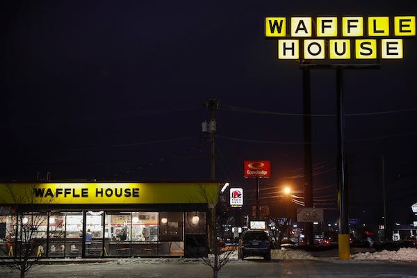 Waffle House at night