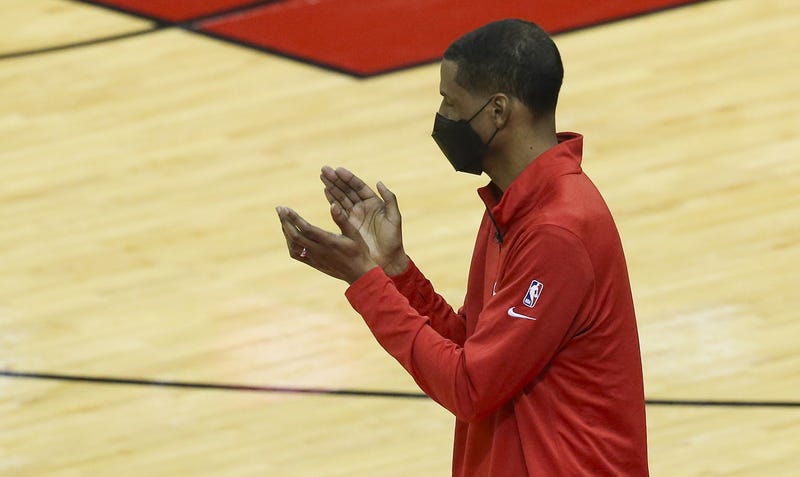Houston Rockets head coach Stephen Silas coaches against ther Minnesota Timberwolves in the second quarter at Toyota Center.