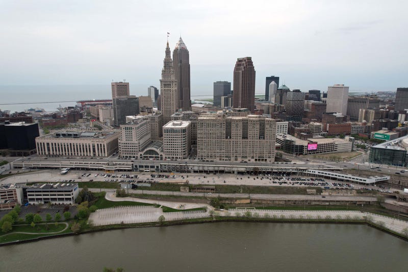 Wildfire Breaks Out In The Flats-Cleveland