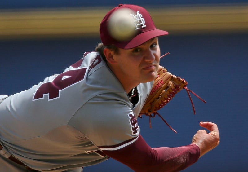 Will Bednar pitching