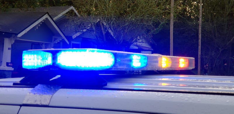 Police car lights