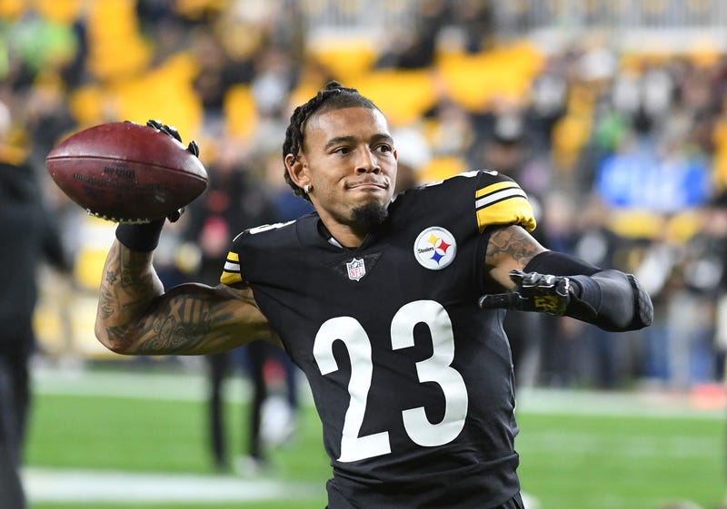 Joe Haden during warmups