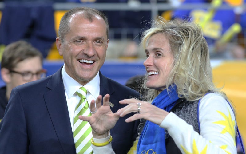 Heather Lyke with ACC Commissioner Jim Phillips