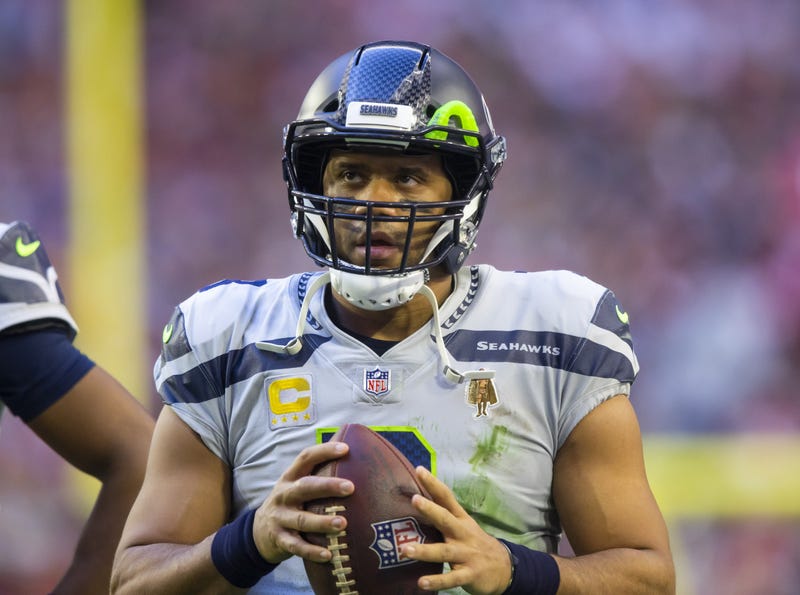 Russell Wilson in his final game with the Seahawks in Arizona