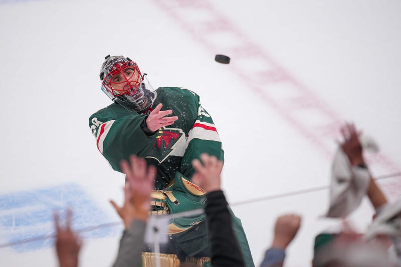 Marc-Andre Fleury with the Minnesota Wild