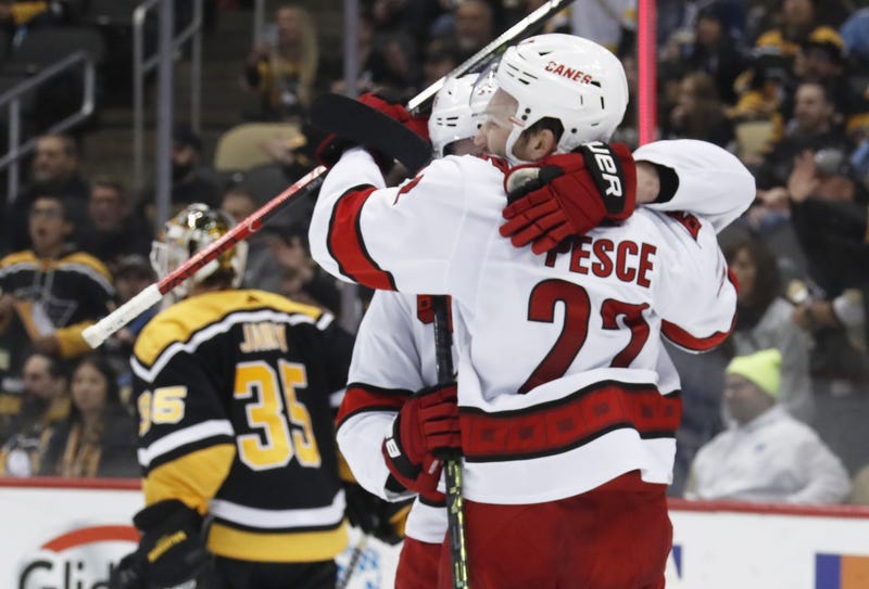Carolina scores to beat Pens