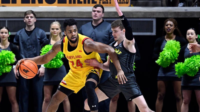 Maryland's late charge falls short, No. 3 Purdue holds on 58-55