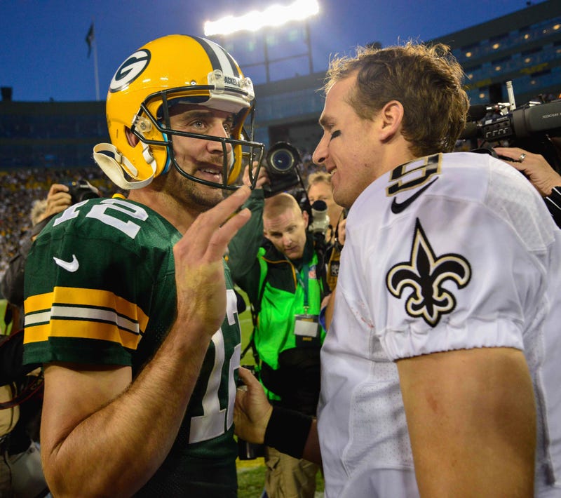 Aaron Rodgers and Drew Brees