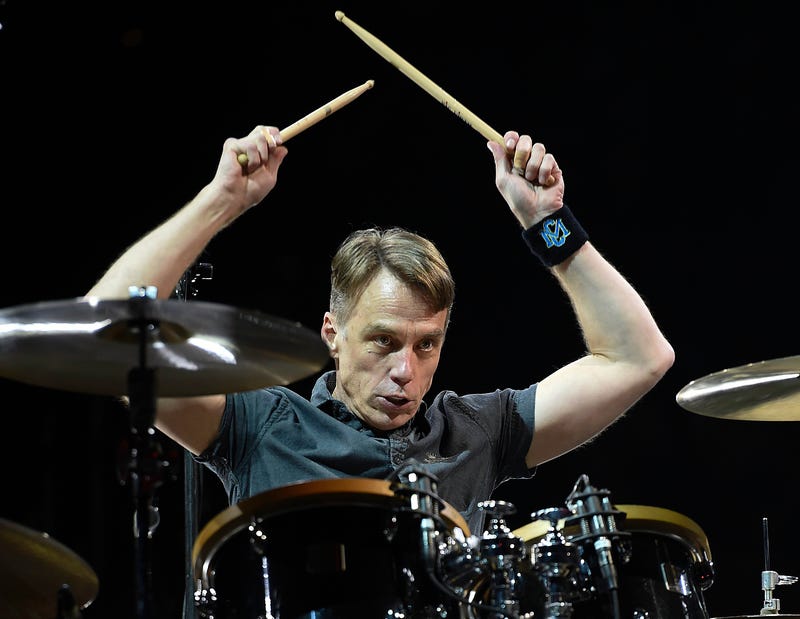 Pearl Jam drummer Matt Cameron performs at the BB&T Center.
