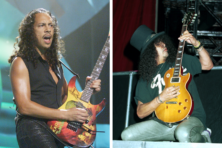 Kirk Hammett and Slash