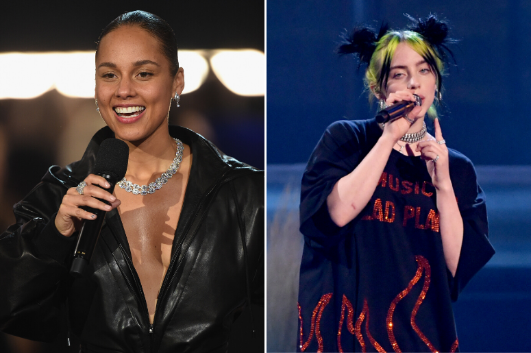 Alicia Keys and Billie Eilish