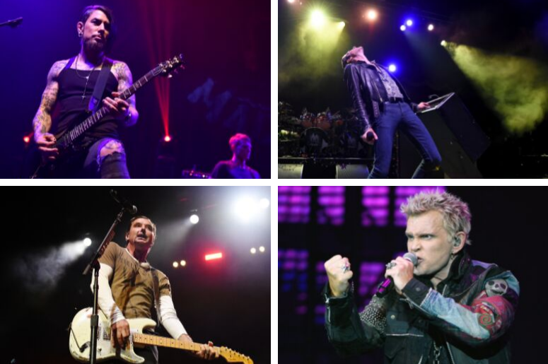 Dave Navarro, Perry Farrell, Billy Idol, Gavin Rossdale