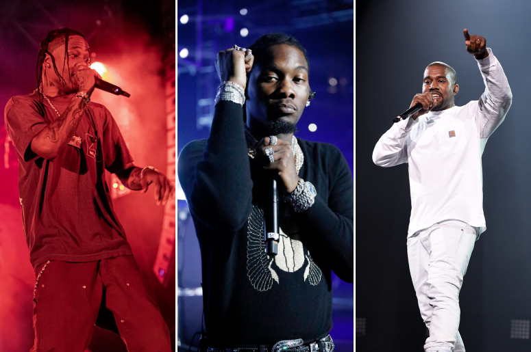 Travis Scott, Offset, Kanye West