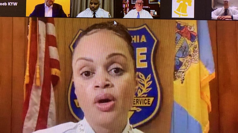 Police Commissioner Danielle Outlaw and city leaders discuss the protests that happened following the shooting death of Walter Wallace Jr.