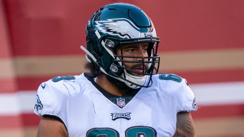 Philadelphia Eagles offensive guard Matt Pryor (69) before the game against the San Francisco 49ers